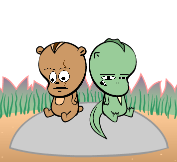 Chipmunk and Lizard, by Seth